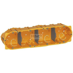 BATIBOX Puszka poczwórna przelotowa do karton-gipsu 50 mm