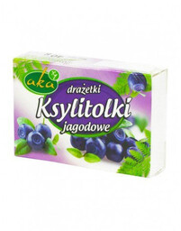 Drażetki bez cukru Ksylitolki jagodowe z ksylitolem 40g