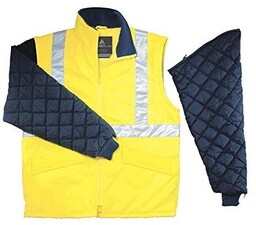FREEWAY - bluza z odpinanymi rękawami - żółty