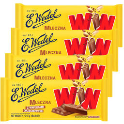 4 x Czekolada Mleczna z wafelkami WW 245