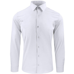 Taliowana Koszula Wizytowa, Męska - Victorio - Biała