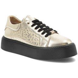 Filippo Złote Sneakersy Modne Obuwie Damskie