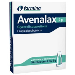Avenalax Czopki glicerynowe 2g, 10 czopków -> Odbiór