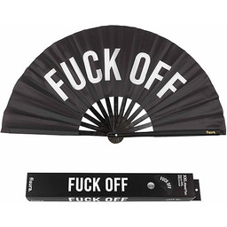 Fisura - duży składany wachlarz "f*CK Off". Oryginalny