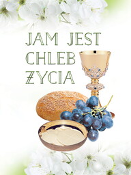 Baner na Pierwszą Komunię Świętą "Jam jest chleb