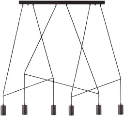 Lampa wisząca IMBRIA BLACK VI listwa 9675