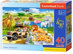 Castorland PUZZLE 40 MAXI - SAFARI ADVENTURE CASTOR