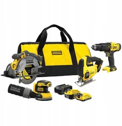 Zestaw elektronarzędzi 4w1 Stanley Fatmax V20 18V SFMCK412MDS