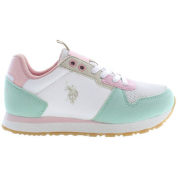 US POLO NAJLEPSZA CENA BUTY SPORTOWE DZIEWCZĘCE BIAŁE