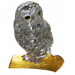 Crystal puzzle Sowa Układanka 3D Przestrzenna Układanka Puzle