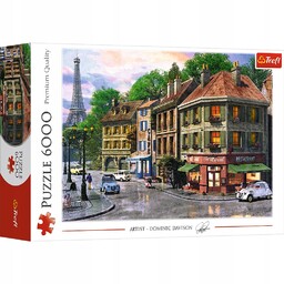 Puzzle 6000 Układanka Widok Krajobraz Miasto Ulica Paryż