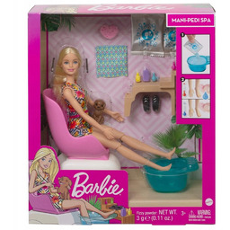 Barbie Lalka Relaks mani pedi spa GHN07