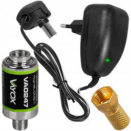 ZESTAW ZASILACZ 12V + WZMACNIACZ ANTENOWY 20dB DVB-T2