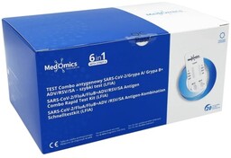 Medomics Test Combo 6w1 Covid-19, Grypa A