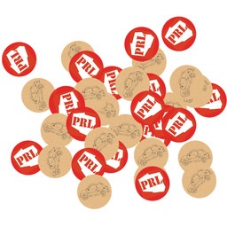 Konfetti urodzinowe PRL - 36 szt.