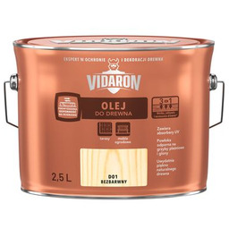 Olej do drewna bezbarwny D01 2,5 l VIDARON