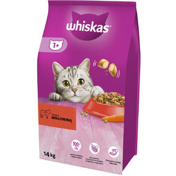 Sucha karma dla kota, WHISKAS, z wołowiną 14