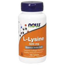 NOW Foods L-Lizyna 500 mg 100 tab