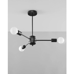 Sollux Lighting Lampa sufitowa LANGO 3 SL.1021 czarny