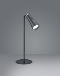 Trio Leuchten Nowoczesna lampa stołowa czarna z akumulatorem
