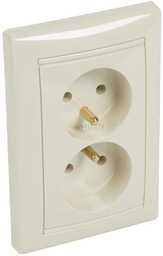 VALENA Gniazdo podwójne 2x2P+Z KREM 16A-250V~ Legrand 774177