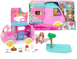 Barbie Kamper I Lalka Chelsea HNH90