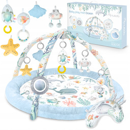 Mata Edukacyjna Interaktywna Dla Niemowląt Kokon Kojec Gniazdo