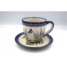 Filiżanka ze spodkiem 200 ml Ceramika Bolesławiec