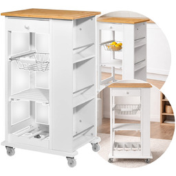 Livarno home Szafka kuchenna na kółkach, wózek, 50