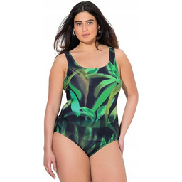 ULLA POPKEN KOSTIUM KĄPIELOWY JEDNOCZĘŚCIOWY WZÓR PLUS SIZE