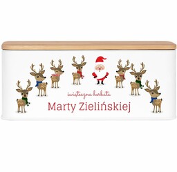 Zestaw herbat herbata w metalowy pudełku z nadrukiem