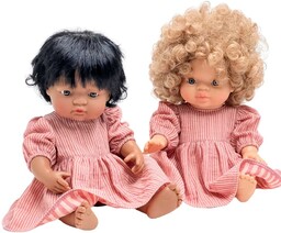 Sukienka lub opaska w paseczki dla lalki miniland