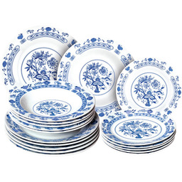 Banquet Porcelanowy zestaw talerzy ONION 18 szt.
