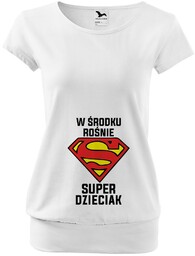 Koszulka ciążowa Przyszła Mama - W środku rośnie