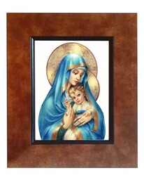 Matka Boska z Dzieciątkiem, obraz ceramiczny