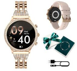 Manta Diamond Lusso 43mm Złoty Smartwatch