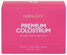 Natu.Care Premium Colostrum smak malina-czarny bez, 30 saszetek