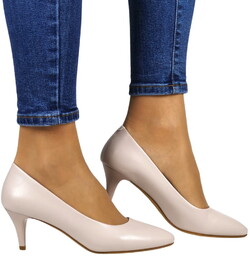 Czółenka Szpilki Na Niskim Obcasie Sergio Leone 1379