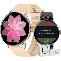 GIEWONT Smartwatch GW330-4 Różowe Złoto - Zestaw