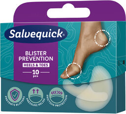 Plastry Salvequick Blister Prevention, pięty i palce, 10