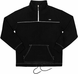 bluza męska FALLEN HALF ZIP ANORAK HOODIE Black/White