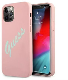 Guess GUHCP12LLSVSPG iPhone 12 Pro Max 6,7" różowo