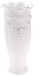 Wazon ceramiczny Vallada biały, 11,5 x 25 x