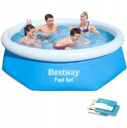 Basen Ogrodowy Dla Dzieci Rozporowy Rodzinny 244x61cm Bestway