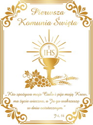 Baner na Pierwszą Komunię Świętą "Pierwsza Komunia Święta"