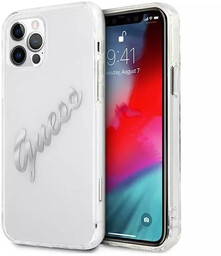 Guess GUHCP12MKTRSVSI iPhone 12/12 Pro 6,1" Transparent hardcase