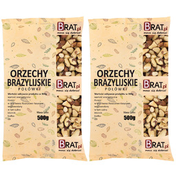 Orzechy Brazylijskie Połówki 1Kg (2X500G)
