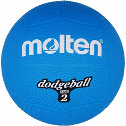 Molten DB2-B Piłka gumowa dodgeball size 2 niebieska