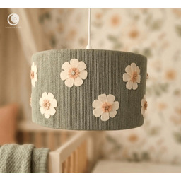 Pakamera Lampa sufitowa KWIATY Abażur handmade do pokoju