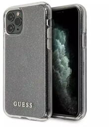 Guess GUHCN58PCGLSI iPhone 11 Pro srebrny/silver hard case
